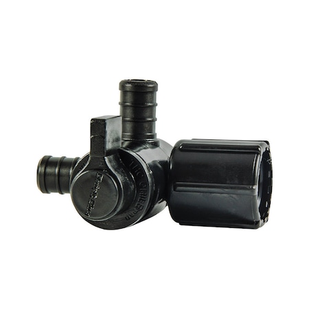 Flair-It Flair-It Ecopoly 1/2 in. Crimp X 1/2 in. FPT Swivel Plastic 3-Way Valve 31913